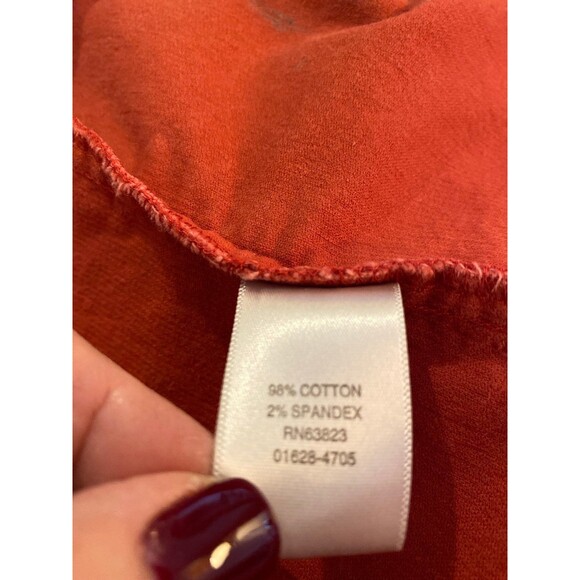 Christopher & Banks Jacket Women’s Burnt Orange Corduroy Sz XL Fitted Western - Picture 7 of 10